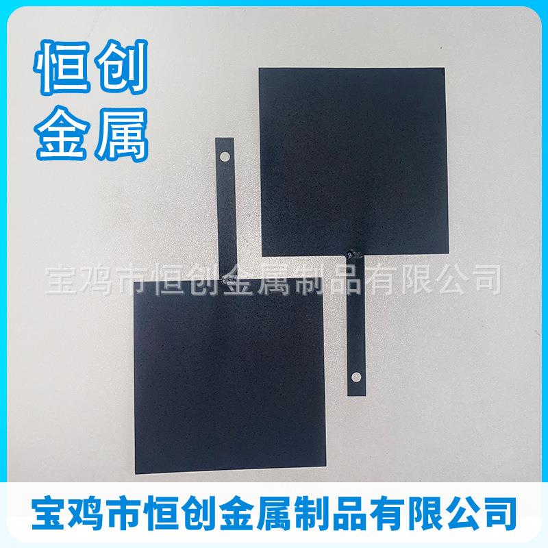 宝鸡恒创 铂金钛网 白金钛网 镀铂电极 试验铂电极