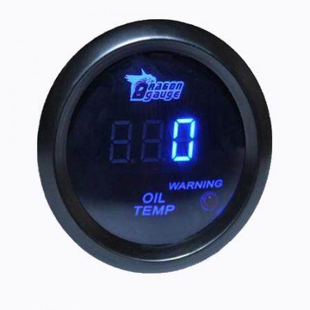 V2寸52MM黑色外壳蓝光数字油温表 车用仪表 改装车仪表