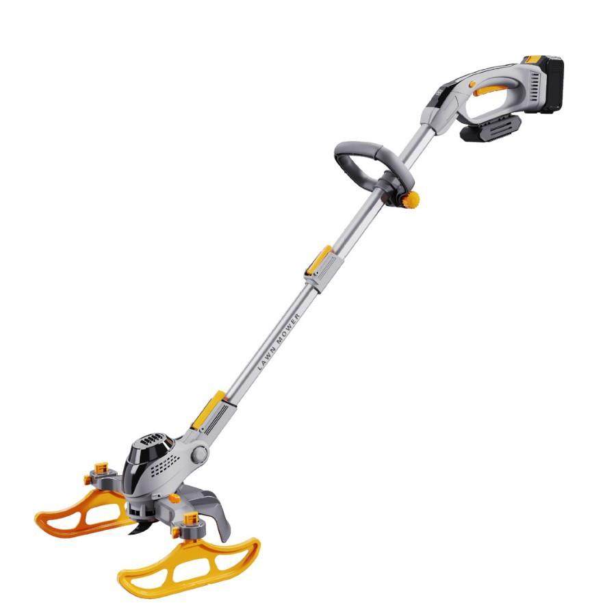 跨境家乐美电动割草机小型家用手推式除草坪修剪机锂电神器多功能