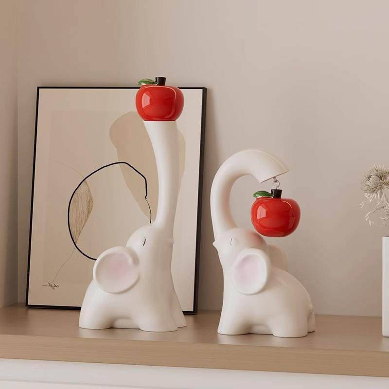 新中式大象电视柜台面摆件高级感寓意好的摆设送礼客厅酒柜装饰品