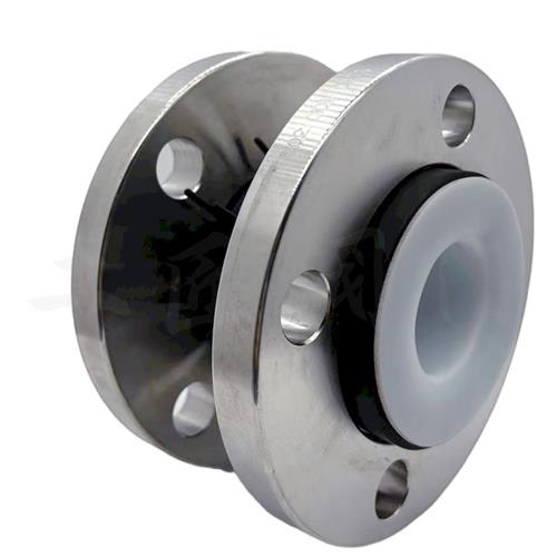 不锈钢衬四氟橡胶软接头 四氟软连接管道减震器耐高温耐酸碱DN200