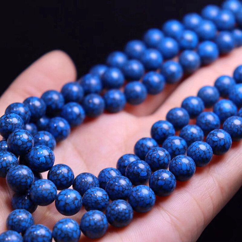 优化高瓷菱镁矿二代绿松石乌兰花108颗多圈手链项链文玩配饰