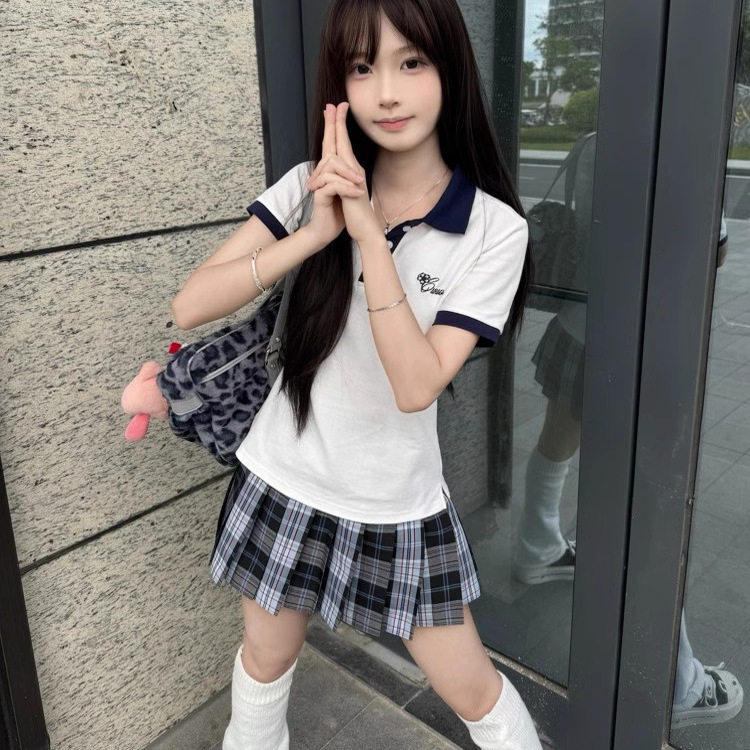 【岚夜海】小田町jk制服原创正版校供感格裙学院风女百褶裙短裙