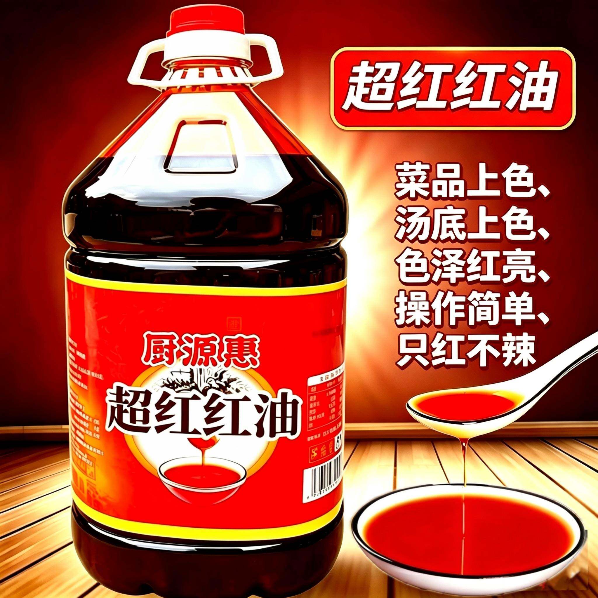 四川红油辣椒油只红不辣上色专用5L桶装螺蛳粉凉拌菜火锅烧烤商用