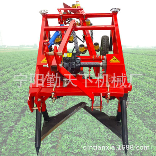 大型链条花生机两垄四行花生收获机放起果机花生收割自动长果收获