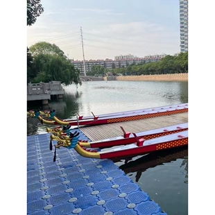 端午节比赛玻璃钢龙舟加工 标准型22人/18 人/12人龙舟船竞赛龙船