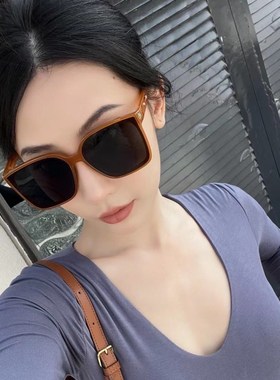 韩版太阳眼镜女显瘦街拍潮流百搭网红款级感个性方形气质墨镜男