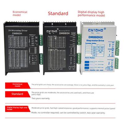 宇辉86步进电机套装8.5N85步进电机86BYG250C驱动器DM860H长120MM