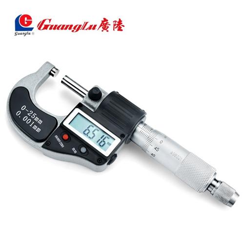 桂林广陆电子数显外径千分尺高精度螺旋测微器仪0.001mm千分卡尺
