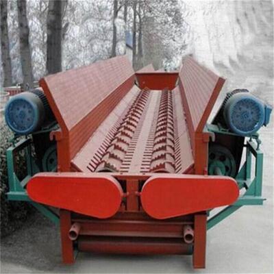 杨木木槽式双辊剥皮机 圆材木毛竹脱皮6米机槐 冻材树枝木扒皮机