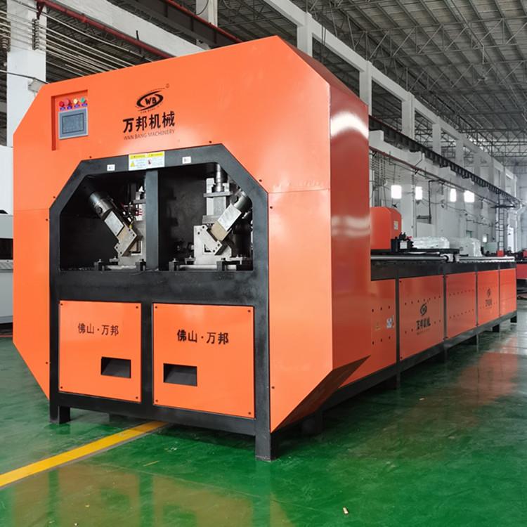 定制型全钢钢液爬架角方管孔机全自动冲压打孔机圆管矩形方管数控