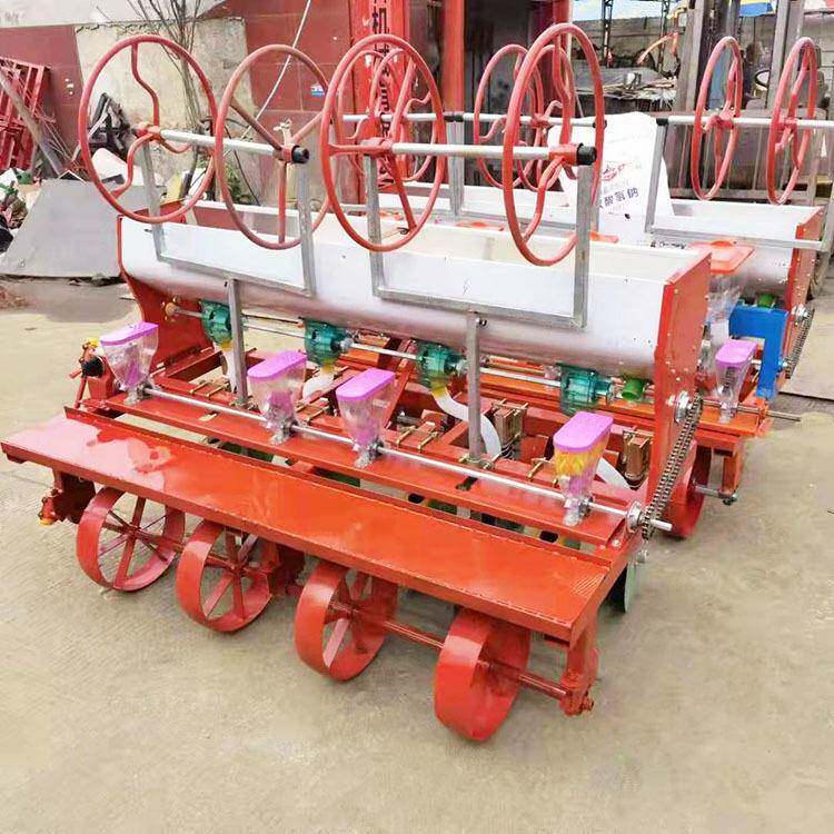 河北芝麻油菜播种机行8耕ITG行带施肥颗粒精播6机免浆腿直小播机