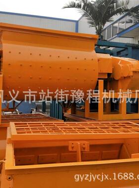 强制式卧式双轴土混筑料机建工地拌混凝搅机JS砂浆干粉搅JS75拌机