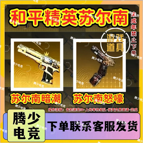 和平精英地铁逃生出售苏尔南暗潮怒嚎传世武器装备手枪qv区