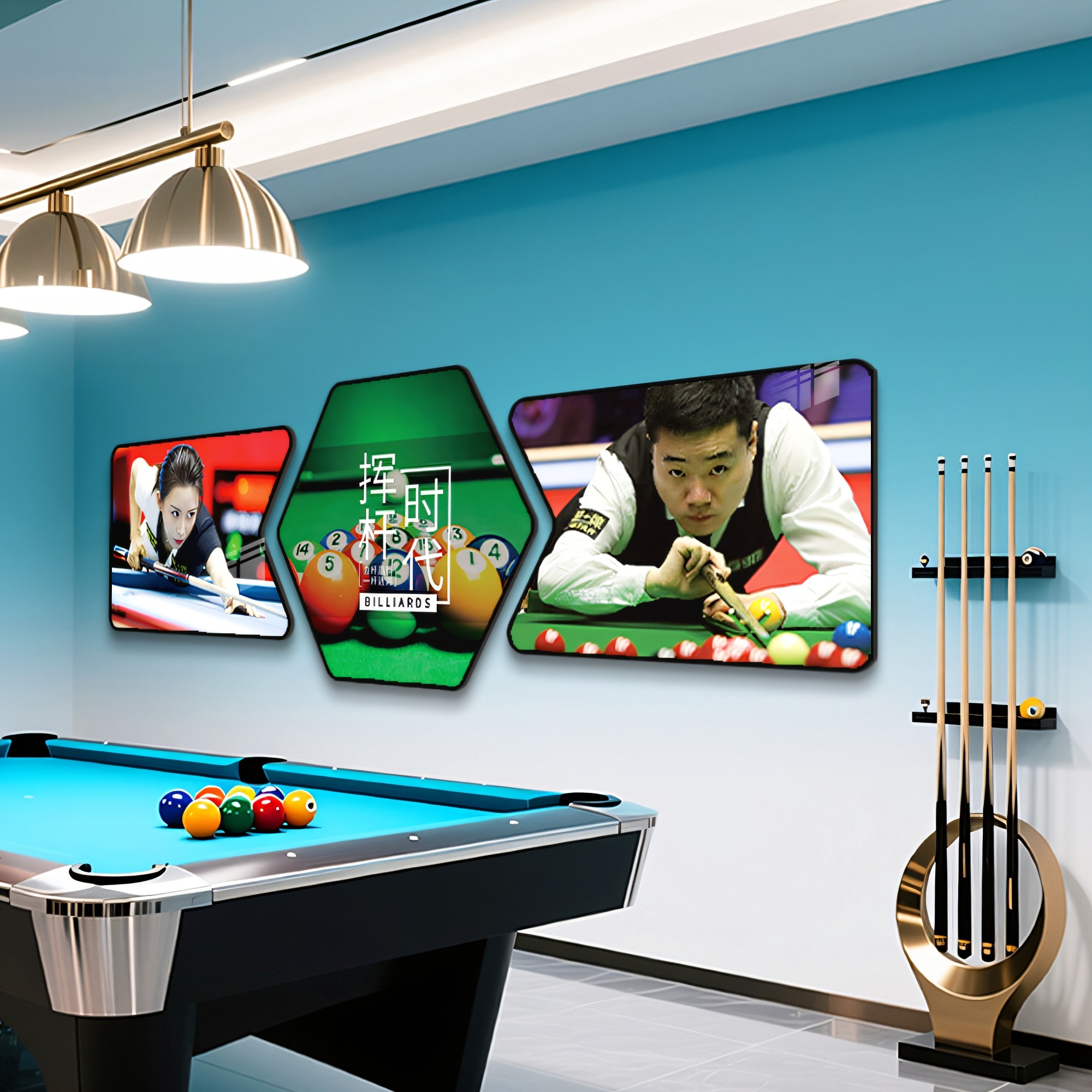 台球厅装饰画桌球室挂画墙面装饰网红墙俱乐部壁画潘晓婷海报墙贴,家居饰品,现代装饰画,淘宝优惠券,粉丝福利购,淘宝优惠卷
