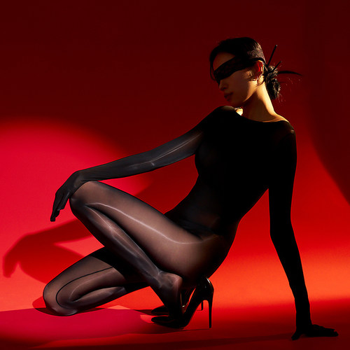 小红娘情趣诱惑五指油亮连身丝袜