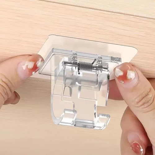 免打孔强力粘胶窗帘杆贴墙挂钩