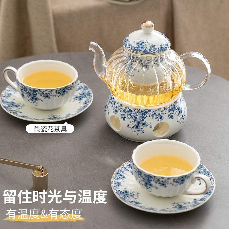 陶瓷小蓝花花茶具套装