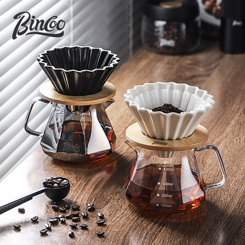 Bincoo手冲咖啡壶套装分享壶v60过滤杯萃取过滤器长嘴壶咖啡器具