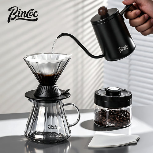 Bincoo花瓣玻璃V60手冲咖啡杯