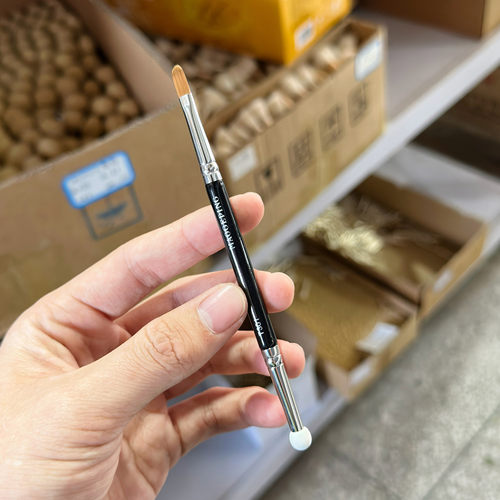 毛老师同款T301双头遮瑕刷化妆刷海绵头遮黑眼圈泪沟点斑美妆工具