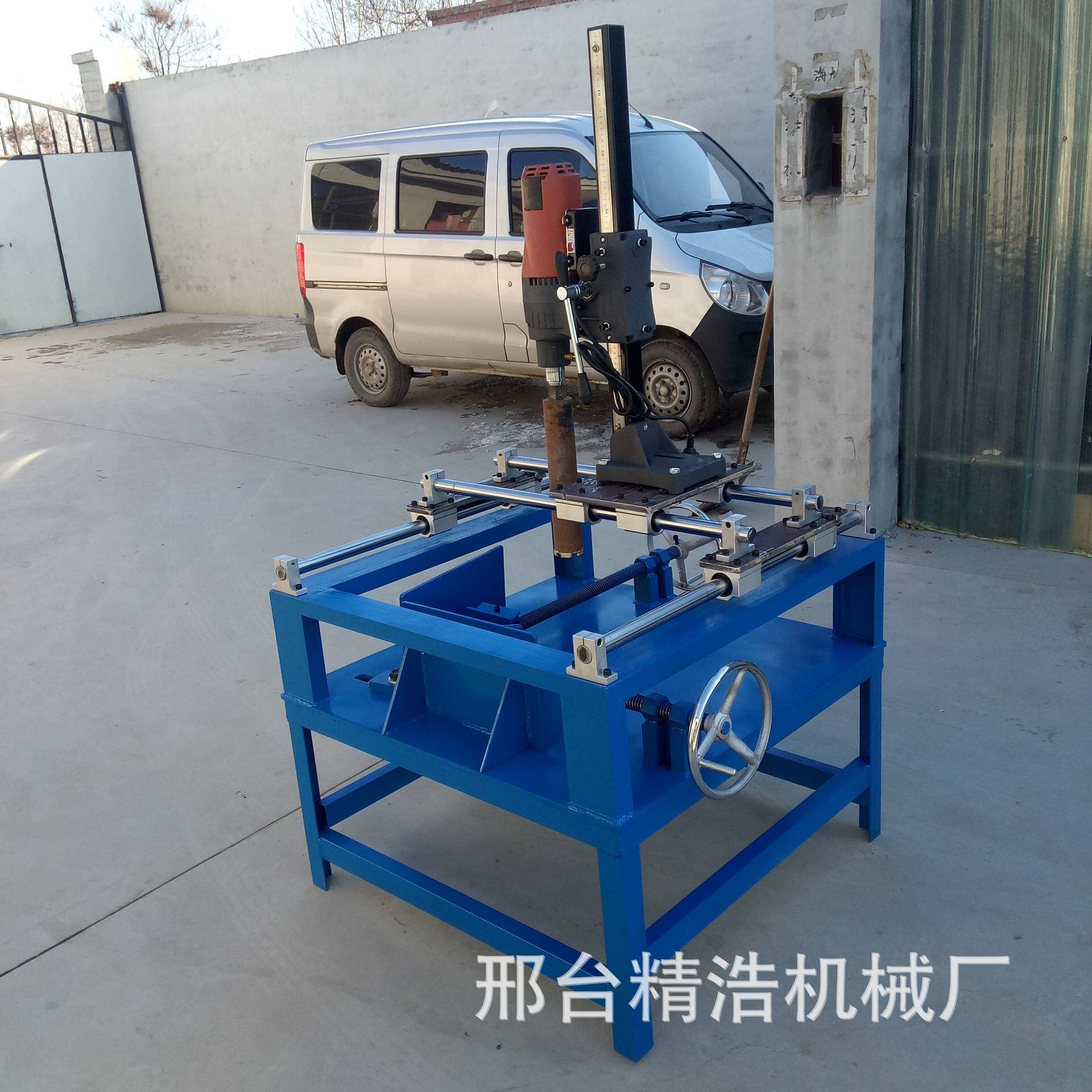 石头鱼缸挖孔打孔机 鹅卵石植物花盆制作钻孔机器 水篦子打眼机