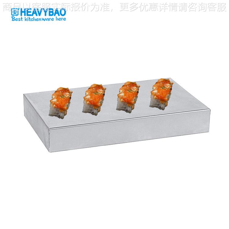 【】不锈钢刺身冰盘蓄冷盘寿司海鲜拼冷冻盘三文鱼海鲜拼盘