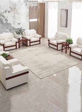 办沙贵宾接待议沙发单人位领导会客室商290务洽谈会实木沙发发公