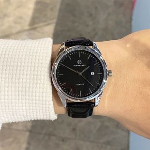 PABLO RAEZ博雅系列浪家高端品牌复刻极简纯黑正品日历防水男手表