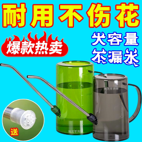 不锈钢长嘴浇水壶家用养花浇花洒水壶绿植淋花壶喷壶大号园艺工具