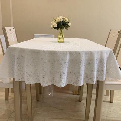 椭圆形桌布防水防烫免洗餐桌垫网红茶几台布伸缩折叠圆桌桌布