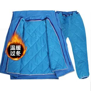 雨衣套装 成人防寒服外卖防暴雨 冬季 加厚防风保暖骑行加绒脱卸四季