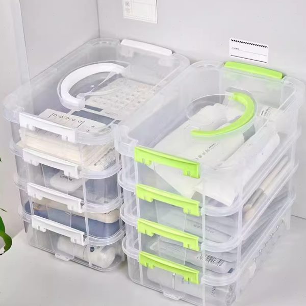 收纳盒小颗粒整理箱积木分格抽屉分类盒装工具储物子玩具积木零件