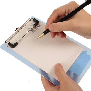 5个a4透明文件夹板塑料饭店厨房点菜单夹书写字板夹票据夹小号