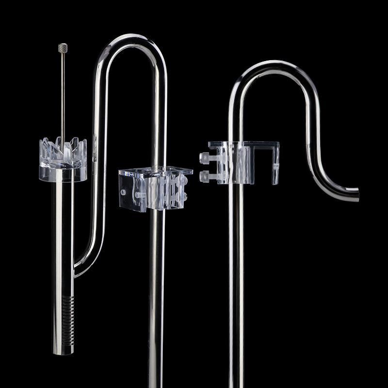 水族配件鱼缸草缸过滤桶过滤器用12/16不锈钢除油膜进出水口水管