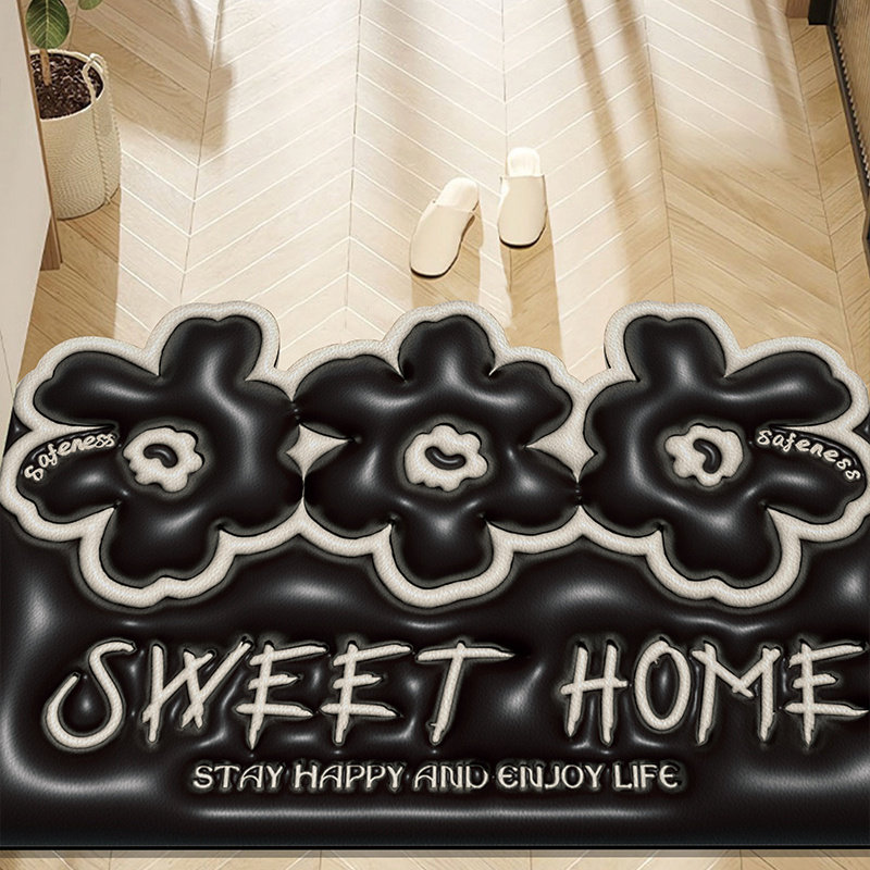 3D立体膨胀入户门地垫皮革门口家用防滑脚垫进门门垫可擦玄关地毯,居家布艺,入户地垫,淘宝优惠券,粉丝福利购,淘宝优惠卷
