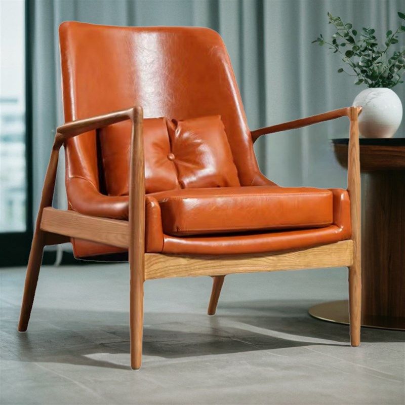 北欧欧简约实木沙发椅阳台客厅懒人椅躺椅休闲椅脚踏单人沙发椅,商业/办公家具,商用休闲沙发,淘宝优惠券,粉丝福利购,淘宝优惠卷