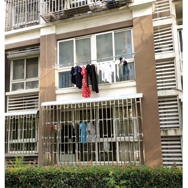 WBZ7上海晾衣杆伸缩杆加厚晾衣杆阳台顶装挂衣晒室外凉衣杆一头伸