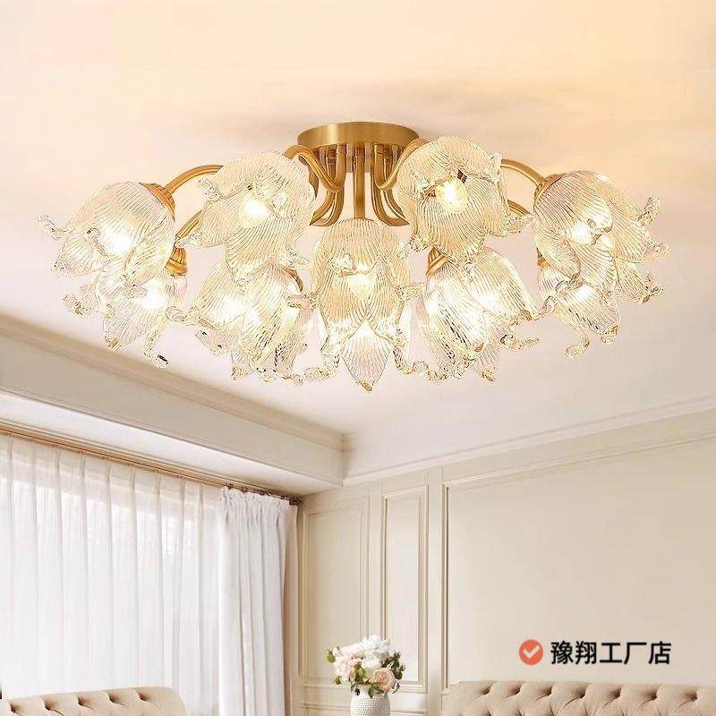 美式全铜吸顶灯卧室灯客厅主灯吊灯欧式现代简约法式复古主卧灯具,3C数码配件,USB灯,淘宝优惠券,粉丝福利购,淘宝优惠卷