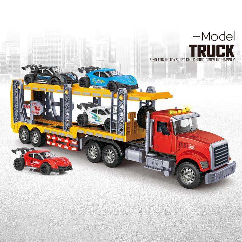 跨境大号拖车货车汽车玩具儿童双层运输车男孩工程模型汽车玩具,3C数码配件,USB灯,淘宝优惠券,粉丝福利购,淘宝优惠卷