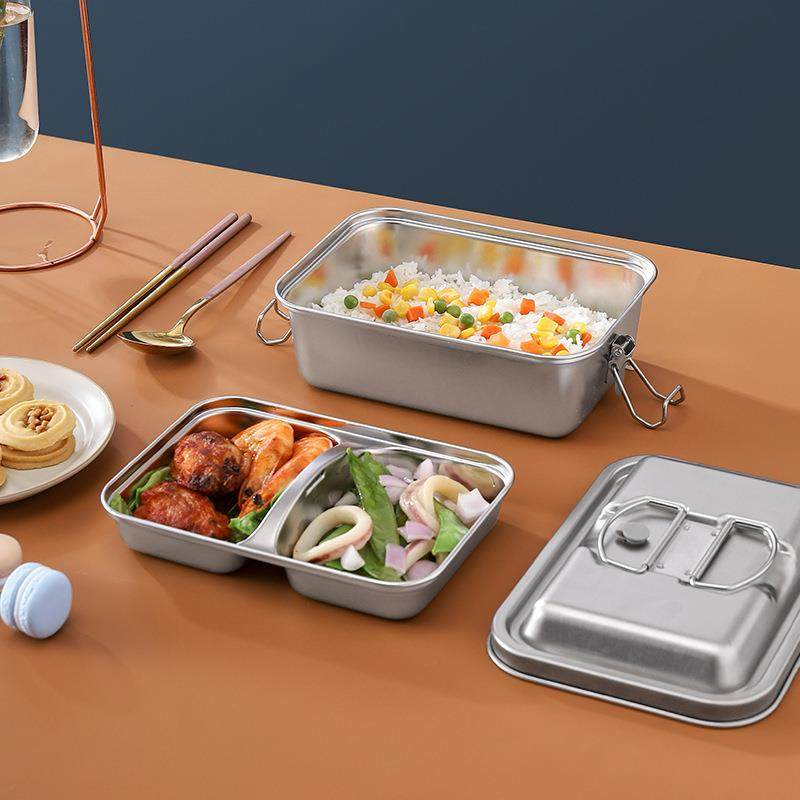 304不锈钢加厚双层饭盒 大号两格密封方饭盒 大容量防溢双扣餐盒,农机/农具/农膜,播种栽苗器/地膜机,淘宝优惠券,粉丝福利购,淘宝优惠卷