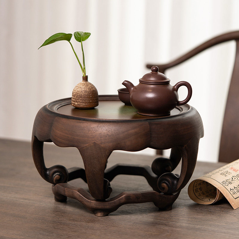 中式实木茶几家用简约创意小茶台榻榻米禅意功夫小茶桌清影如意桌