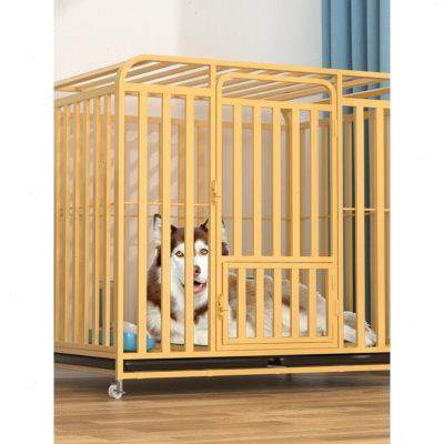新款狗笼子大型犬金毛拉布拉多笼带厕所分离中型犬宠物狗笼子加粗