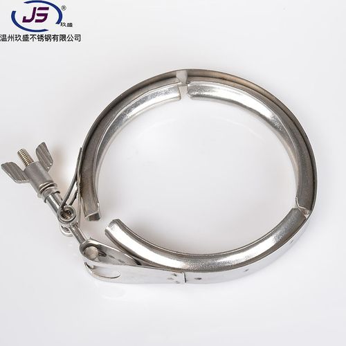 304不锈钢双倍卡箍V型沟槽管夹管卡喉箍抱箍加厚强力水管快装固定