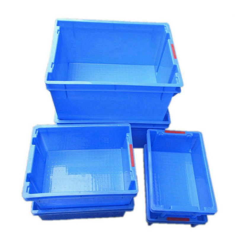 反转套叠塑料周转箱堆叠可倒置错位框拣货配货筐物流配送塑胶箱