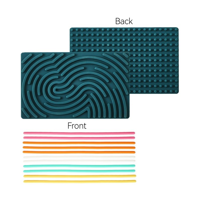 儿童益智硅胶感官活动板Sensory Activity Board多动症扭扭解压板