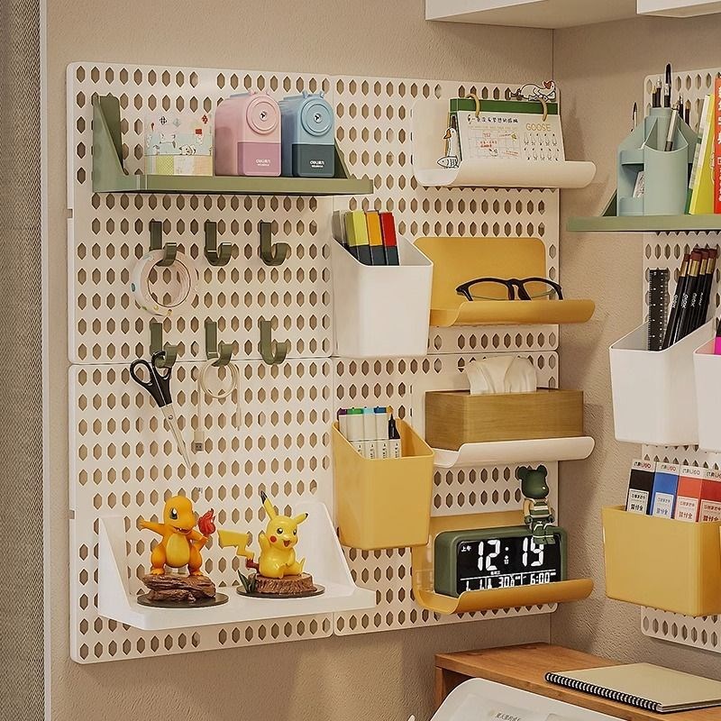 洞洞板置物架配件墙壁墙上宿舍挂墙墙面桌面书桌收纳免打孔洞洞墙