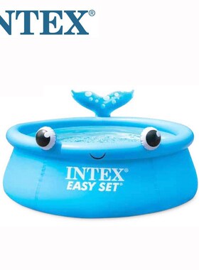 INTEX28120游泳池成人家庭充气戏水池加厚加高别墅超大型夹网泳池