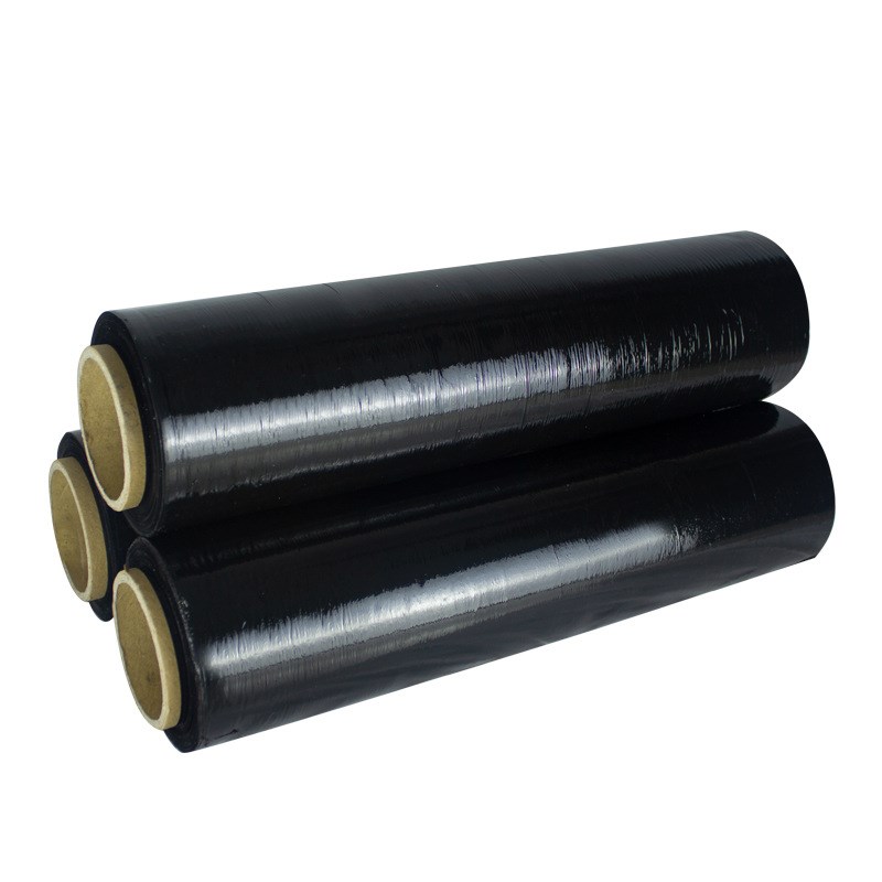 缠绕膜PE黑色缠绕膜 工业环保塑料拉伸膜薄膜 包装保护膜围膜