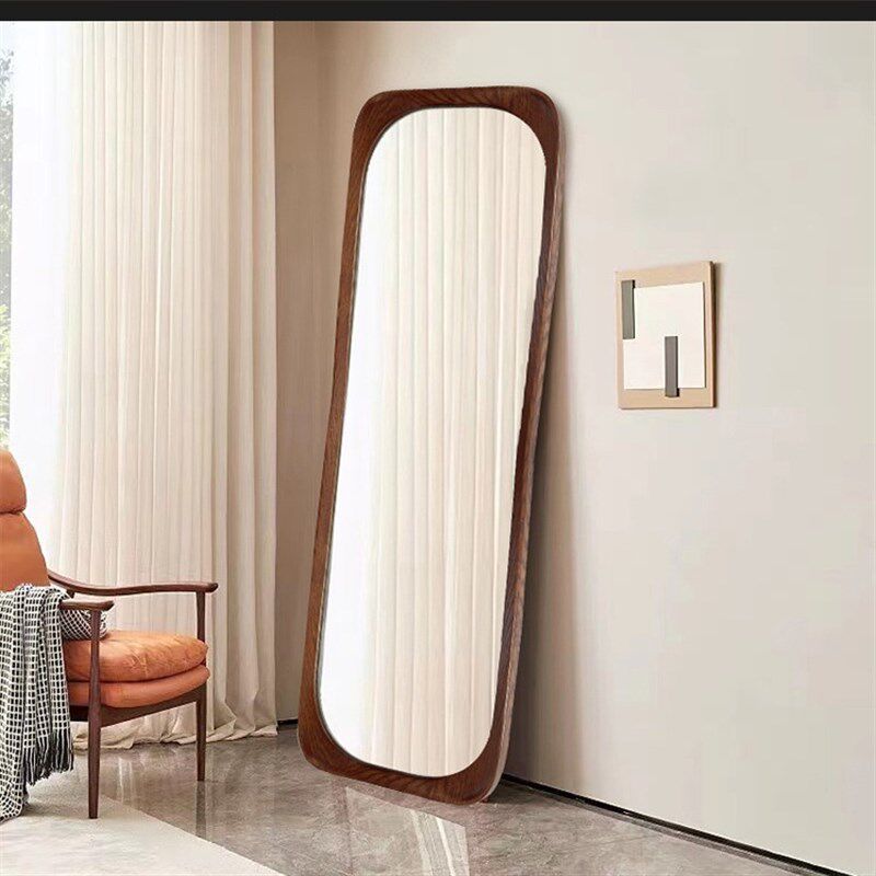 法美式 复古挂镜落地  壁挂式入户玄关贴墙全身穿衣镜 客厅装饰镜